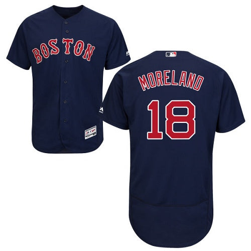 Boston Red Sox 18 Mitch Moreland Navy Blue Flexbase Authentic Collection Stitched Baseball Jersey