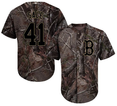 Boston Red Sox 41 Chris Sale Camo Realtree Collection Cool Base Stitched Mlb Jersey