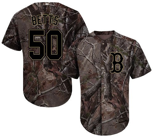 Boston Red Sox 50 Mookie Betts Camo Realtree Collection Cool Base Stitched Mlb Jersey