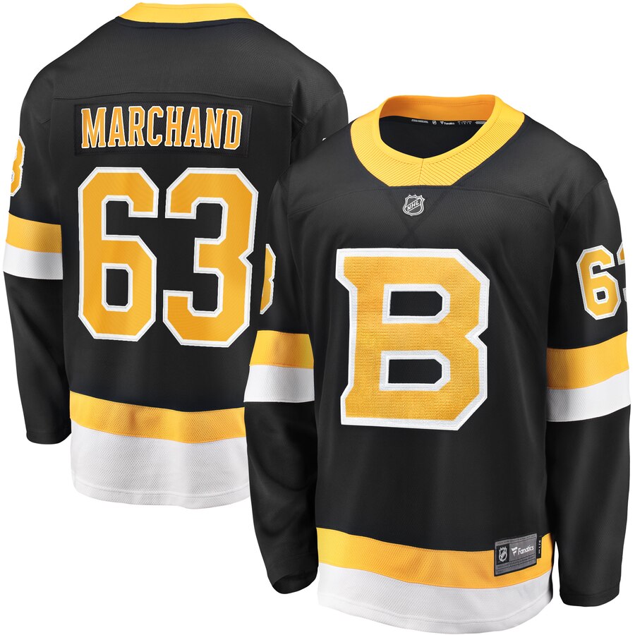 Brad Marchand Boston Bruins Fanatics Branded Alternate Premier Breakaway Player Jersey Black