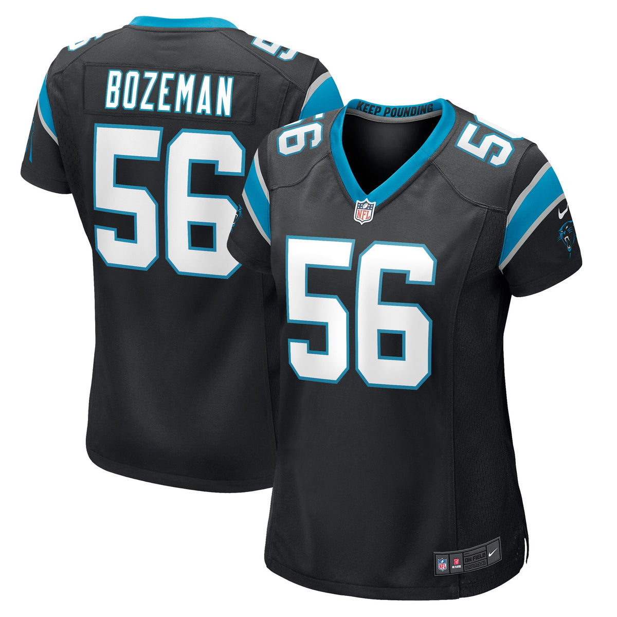 Bradley Bozeman Carolina Panthers Nike Womens Game Player Jersey Black