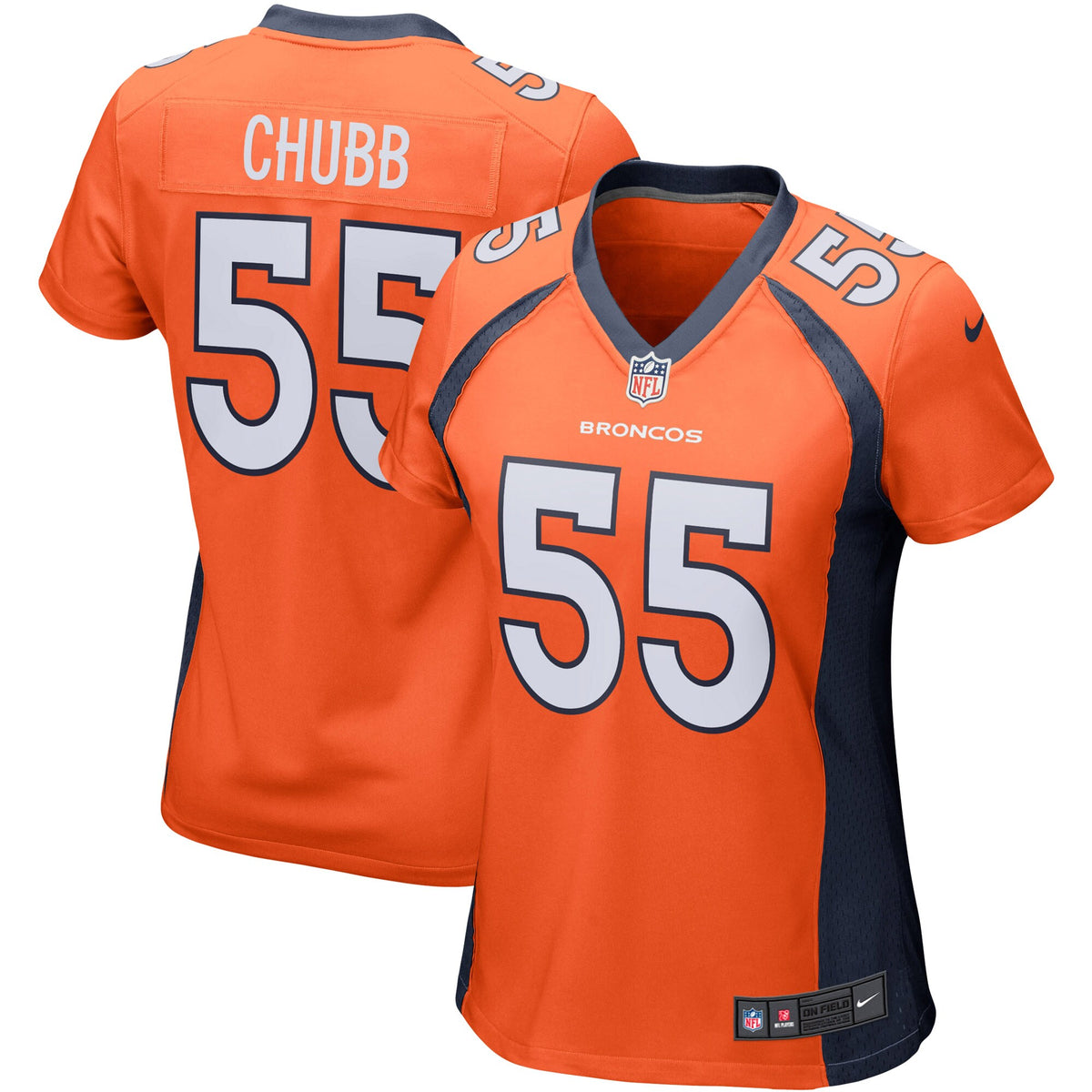 Bradley Chubb Denver Broncos Nike Womens Game Player Jersey Orange