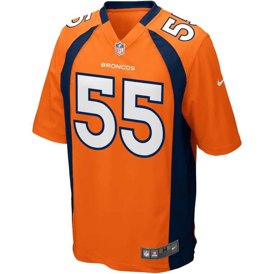 Bradley Chubb Denver Broncos Youth 2018 Nfl Draft Pick Game Jersey Orange