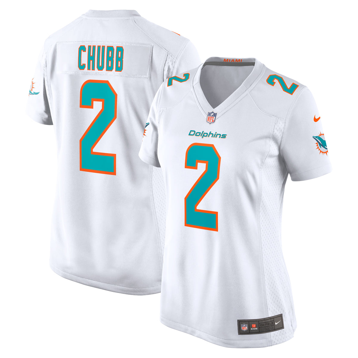 Bradley Chubb Miami Dolphins Nike Womens Game Player Jersey White