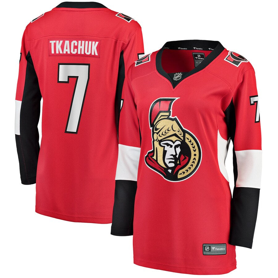 Brady Tkachuk Ottawa Senators Fanatics Branded Womens Home Breakaway Player Jersey Red