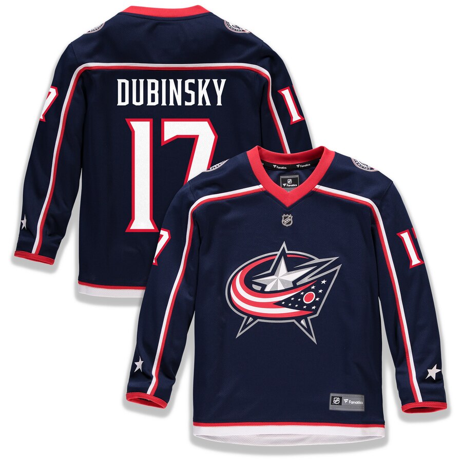 Brandon Dubinsky Columbus Blue Jackets Fanatics Branded Youth Home Replica Player Jersey Navy