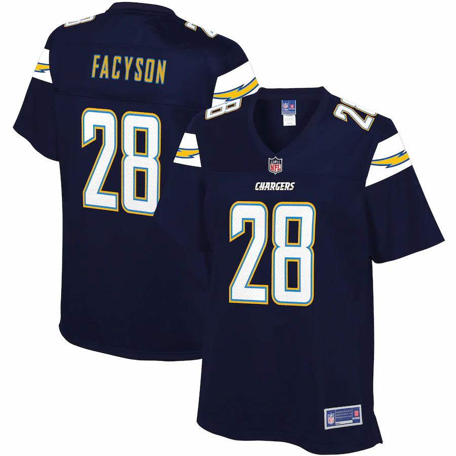 Brandon Facyson Los Angeles Chargers Nfl Pro Line Womens Team Player Jersey Navy