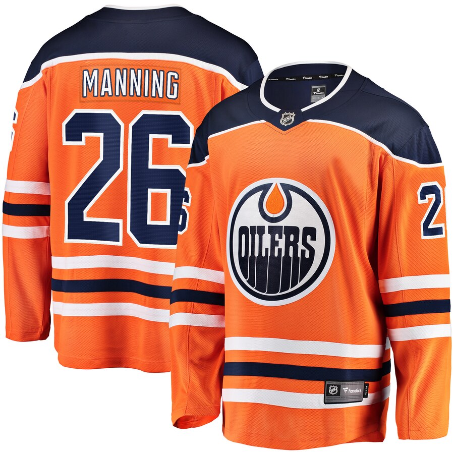 Brandon Manning Edmonton Oilers Fanatics Branded Breakaway Team Color Player Jersey Orange