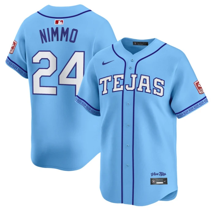 Brandon Nimmo Jersey #24 Texas Rangers 2026 City Connect Premier Stitched