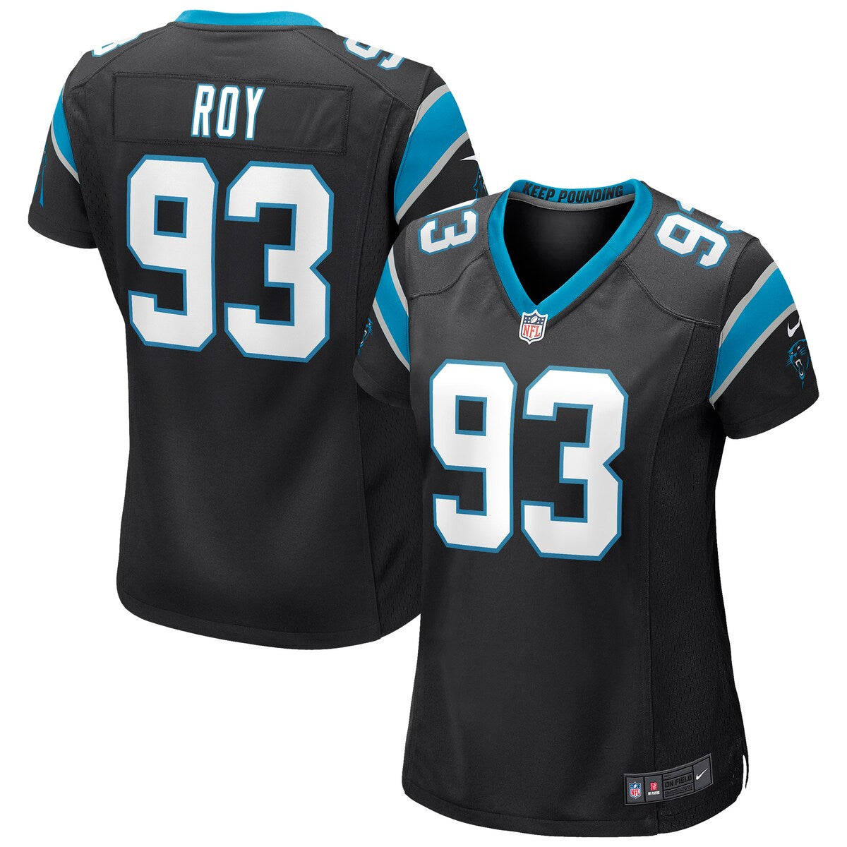 Bravvion Roy Carolina Panthers Nike Womens Game Jersey Black