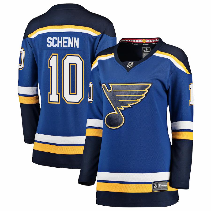 Brayden Schenn St Louis Blues Fanatics Branded Womens Breakaway Player Jersey Blue