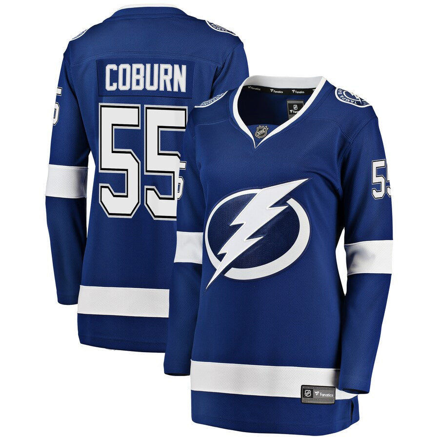 Braydon Coburn Tampa Bay Lightning Fanatics Branded Womens Breakaway Player Jersey Blue
