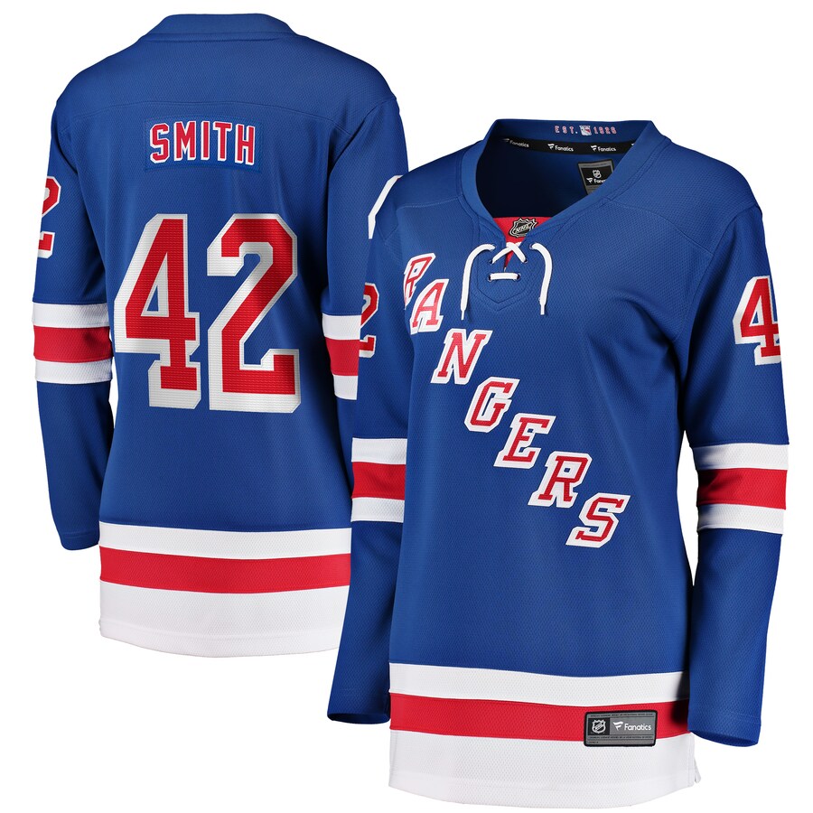 Brendan Smith New York Rangers Fanatics Branded Womens Home Breakaway Player Jersey Blue