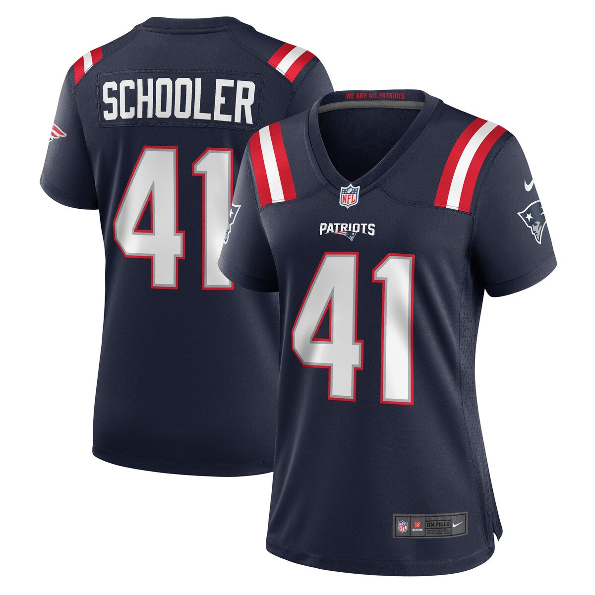 Brenden Schooler New England Patriots Nike Womens Game Player Jersey Navy