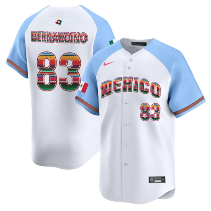 Brennan Bernardino Jersey #83 Mexico 2026 World Baseball Serape Edition Stitched