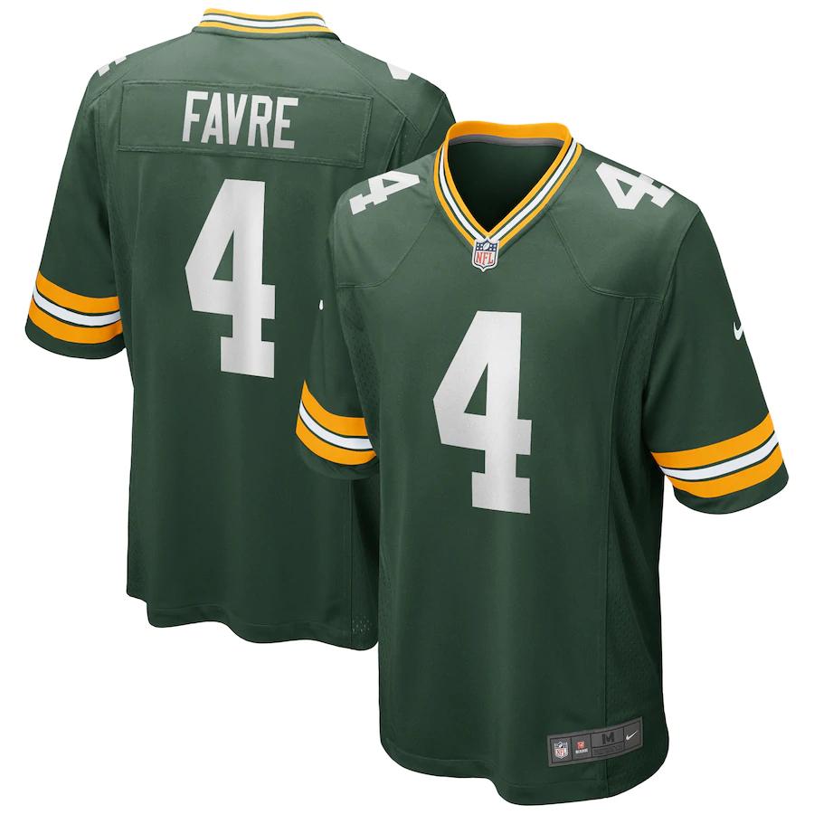 Brett Favre Green Bay Packers Nike Game Retired Player Jersey Green