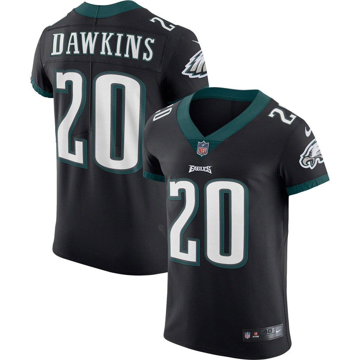 Brian Dawkins Philadelphia Eagles Nike Vapor Elite Retired Player Jersey Black