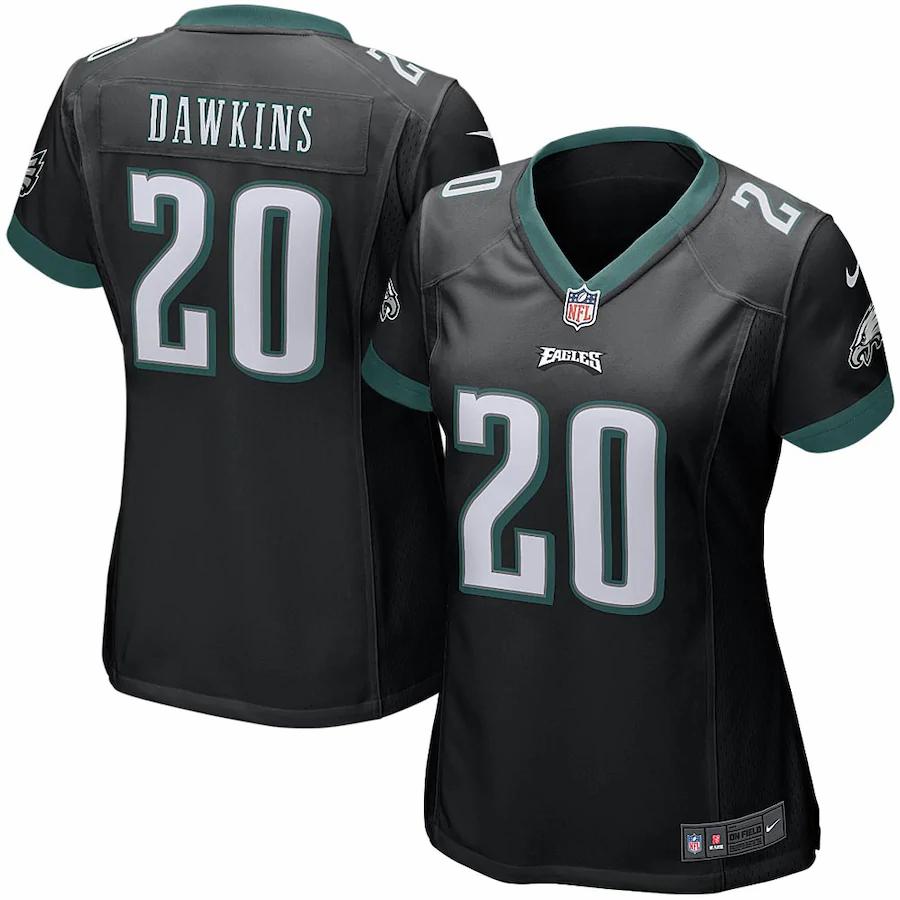 Brian Dawkins Philadelphia Eagles Nike Womens Retired Game Jersey Black