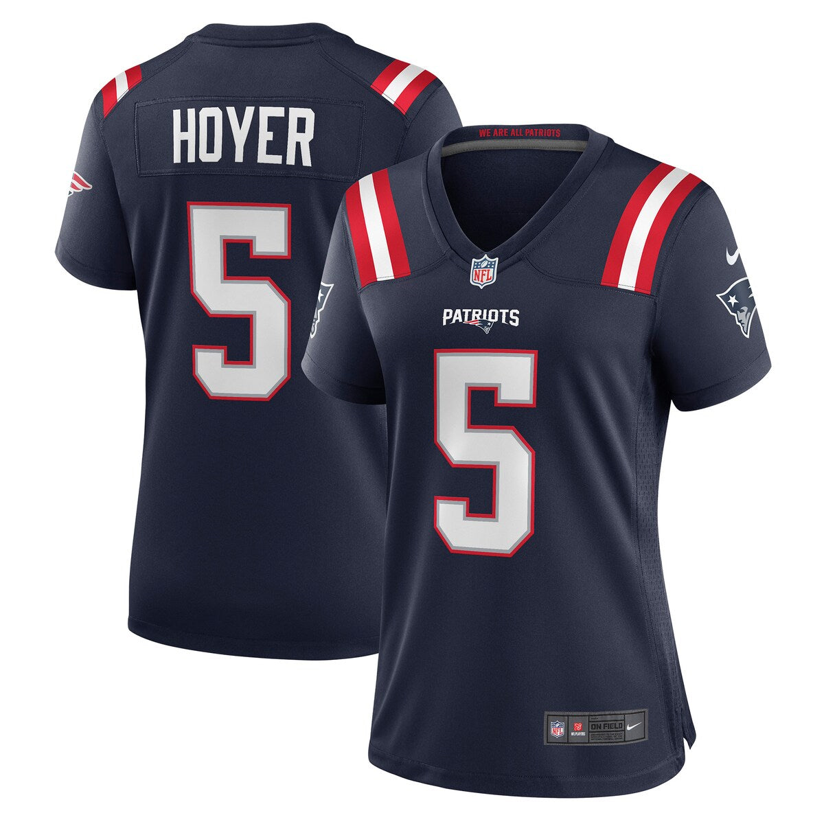 Brian Hoyer New England Patriots Nike Womens Game Player Jersey Navy