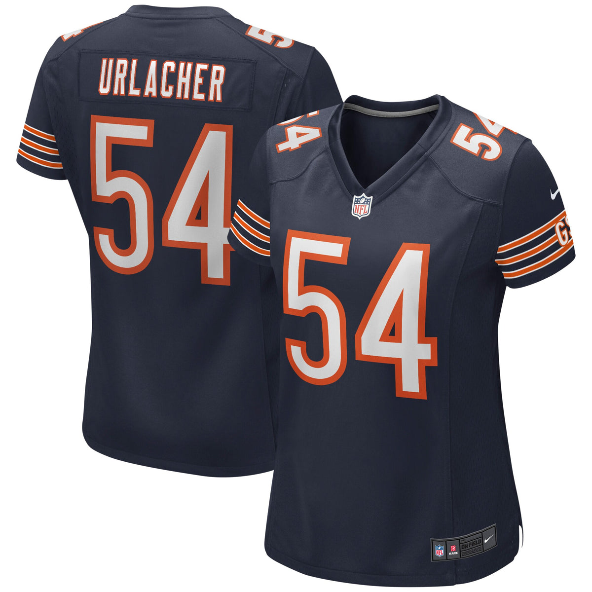Brian Urlacher Chicago Bears Nike Womens Game Retired Player Jersey Navy