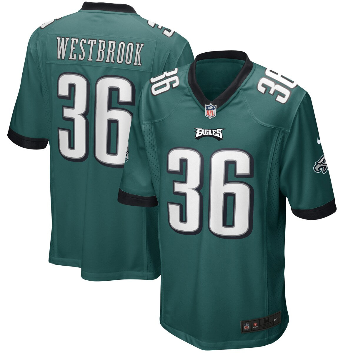 Brian Westbrook Philadelphia Eagles Nike Game Retired Player Jersey Midnight Green