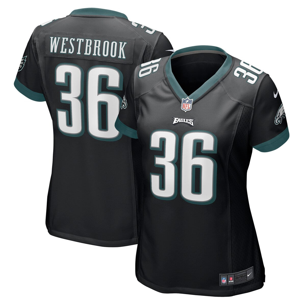 Brian Westbrook Philadelphia Eagles Nike Womens Retired Game Jersey Black