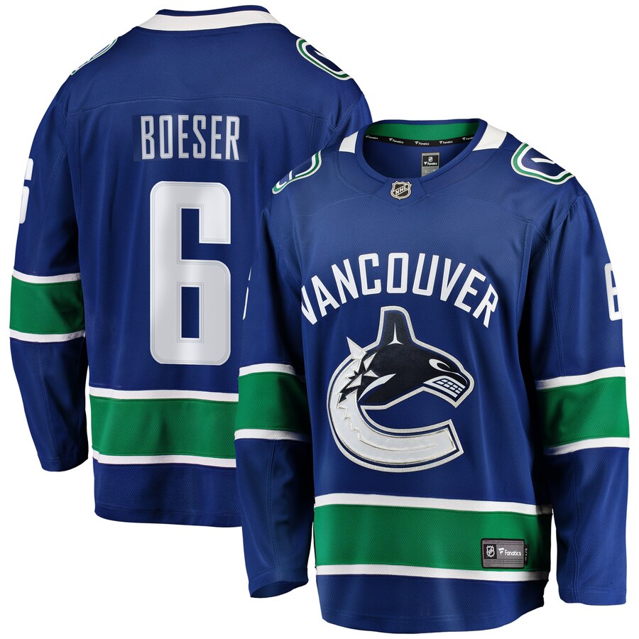 Brock Boeser Vancouver Canucks Fanatics Branded Breakaway Player Jersey Blue