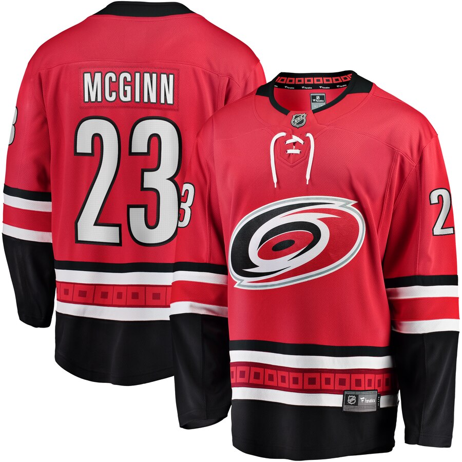 Brock Mcginn Carolina Hurricanes Fanatics Branded Home Breakaway Player Jersey Red