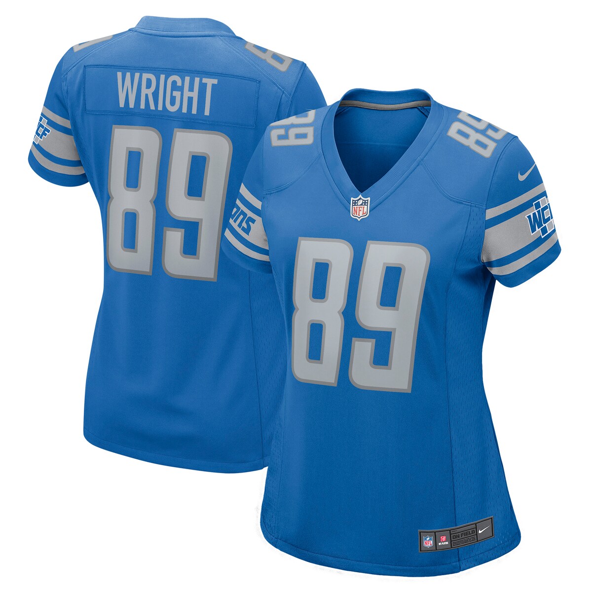 Brock Wright Detroit Lions Nike Womens Game Jersey Blue