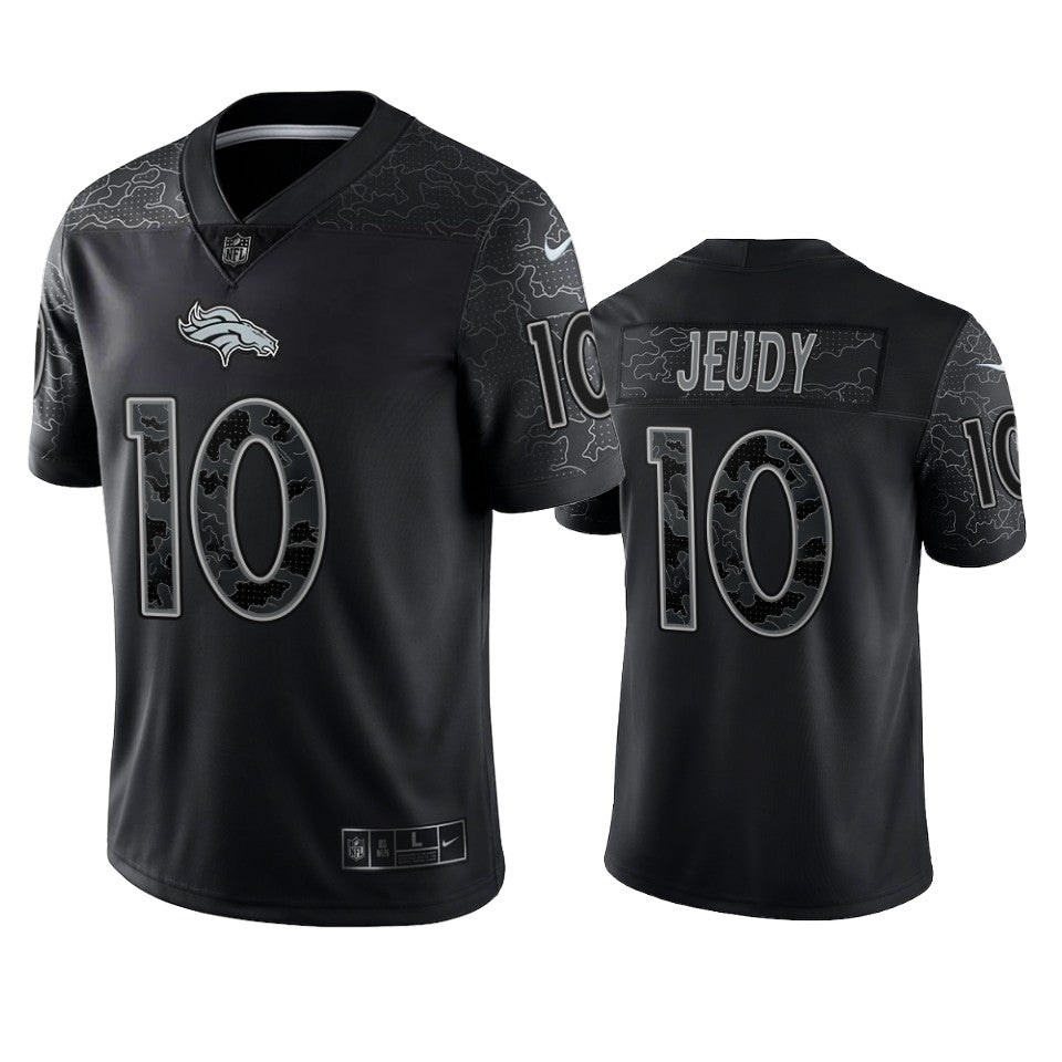 Broncos Jerry Jeudy Reflective Limited Black Jersey