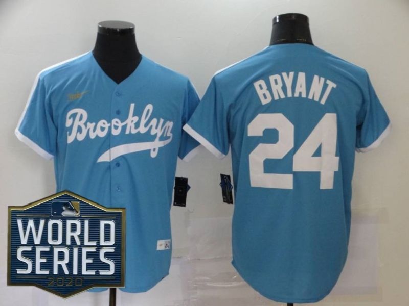 Brooklyn Dodgers Kobe Bryant 24 2020 Mlb Blue Jersey