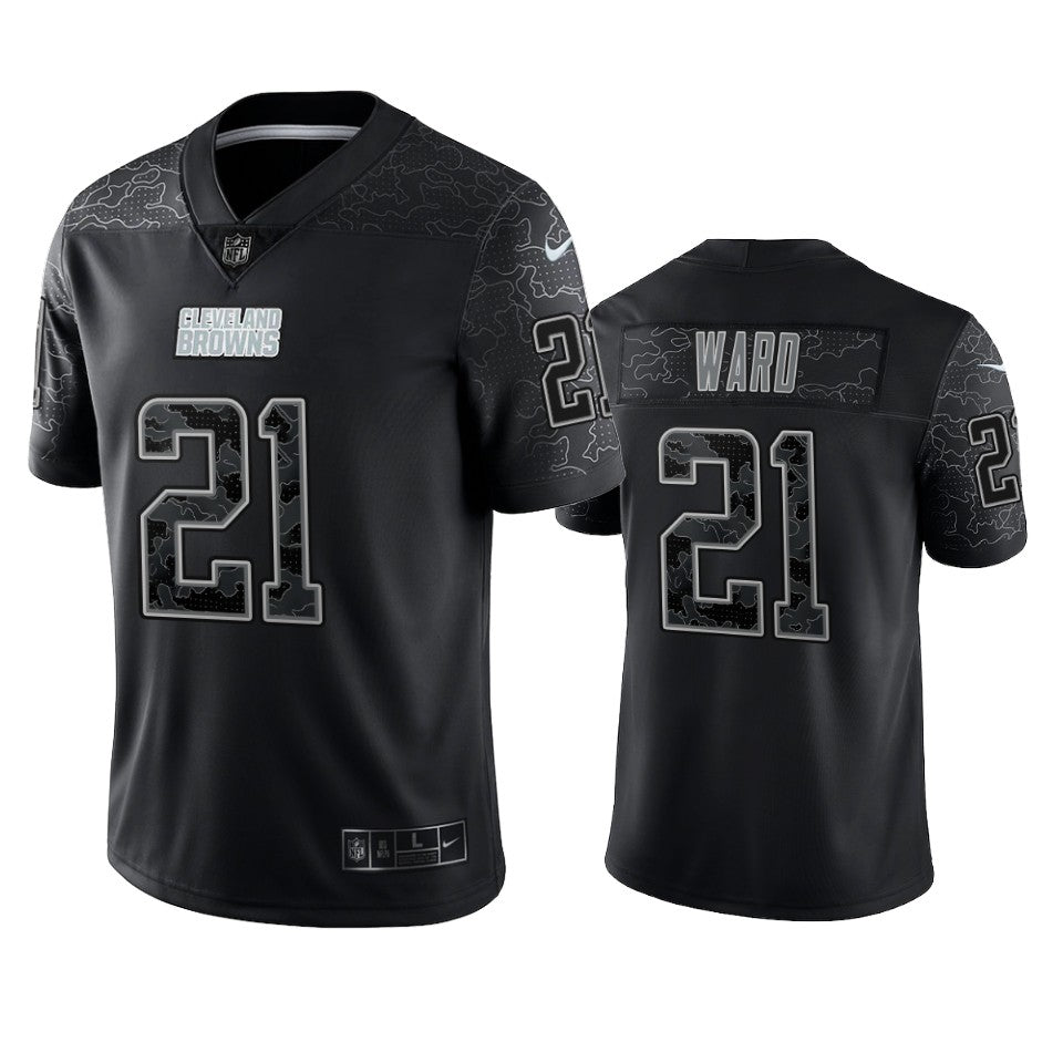Browns Denzel Ward Reflective Limited Black Jersey