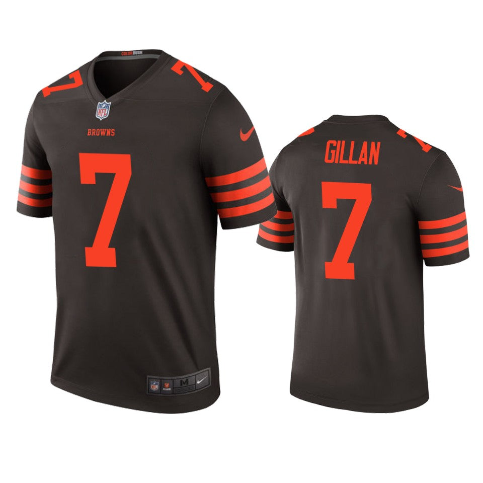 Browns Jamie Gillan Brown Color Rush Legend Jersey