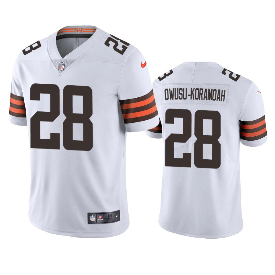 Browns Jeremiah Owusu koramoah Vapor Limited White Jersey