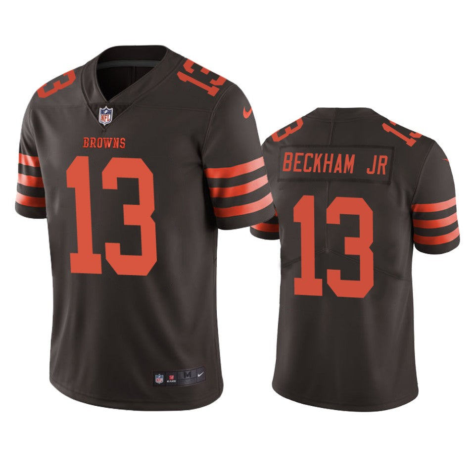 Browns Odell Beckham Jr Brown Color Rush Limited Jersey