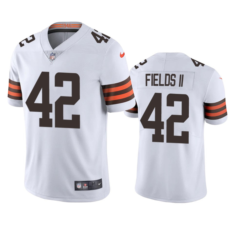 Browns Tony Fields Ii Vapor Limited White Jersey