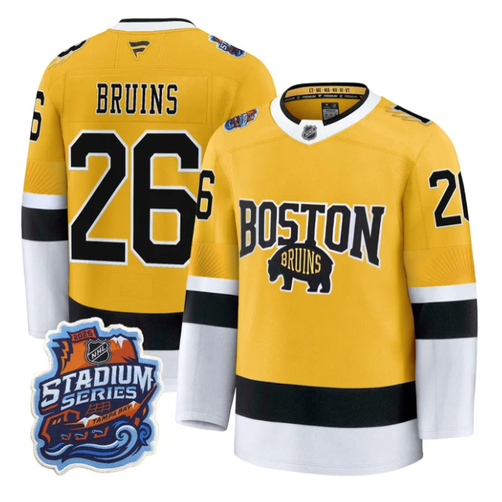 Bruins Jersey #26 Boston Bruins 2026 Stadium Series Premium All Stitched