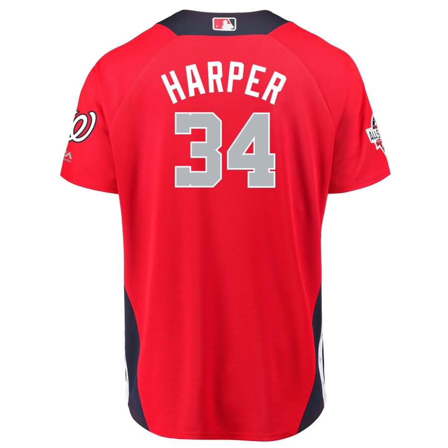 Bryce Harper National League Majestic 2018 Mlb All star Game Home Run Derby Player Jersey Red