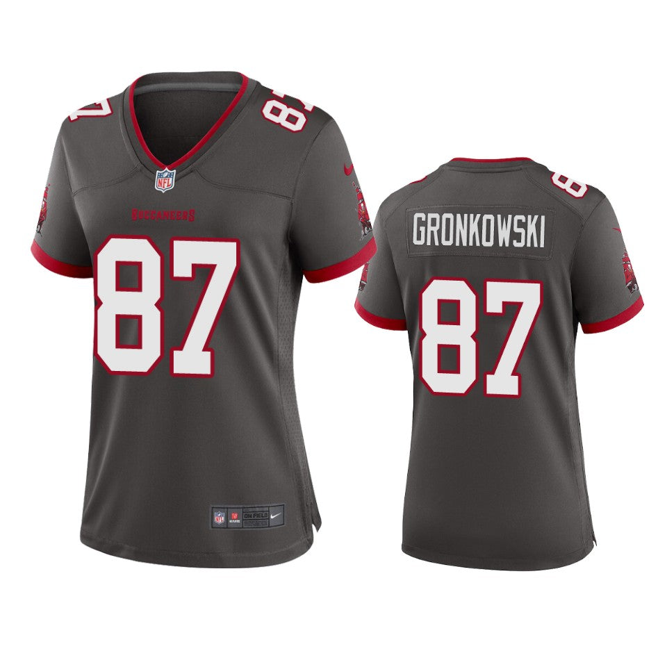 Buccaneers Rob Gronkowski Alternate Game Pewter Jersey