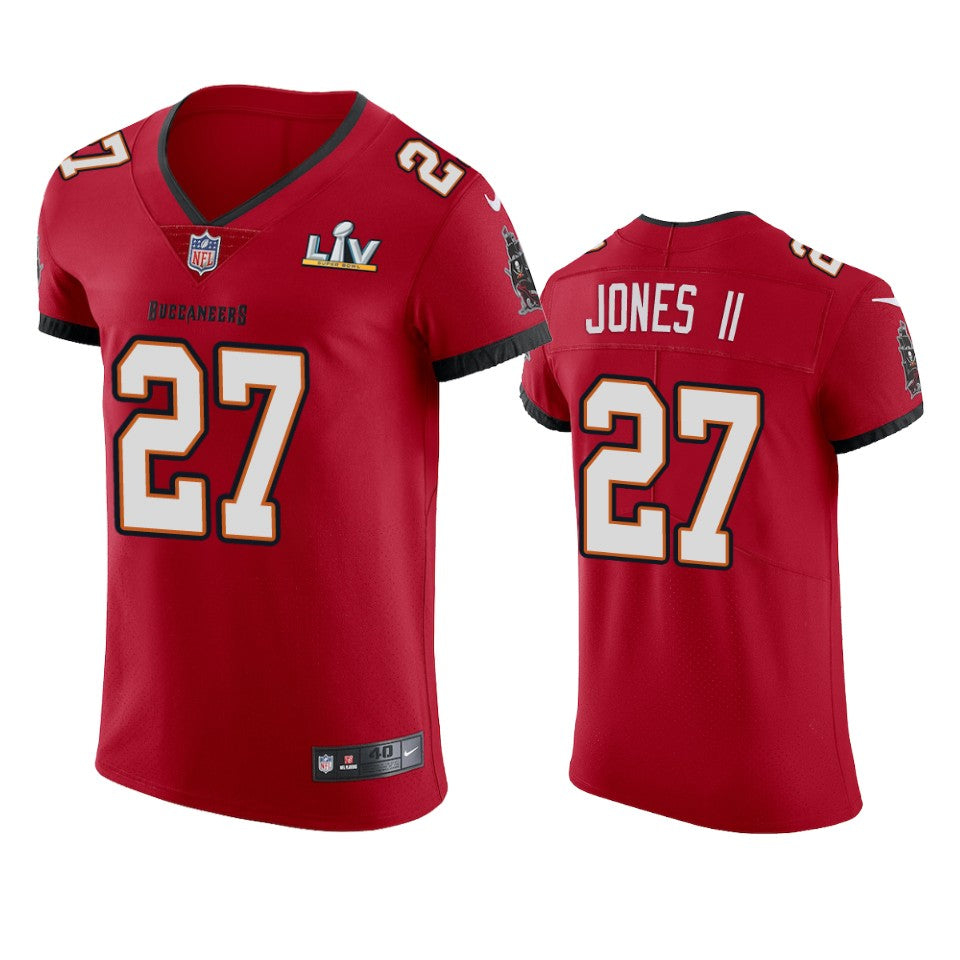 Buccaneers Ronald Jones Ii Red Super Bowl Lv Vapor Elite Jersey