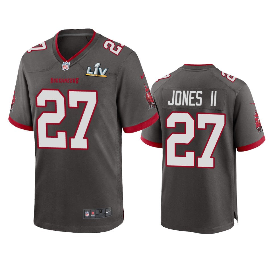 Buccaneers Ronald Jones Ii Super Bowl Lv Pewter Game Jersey