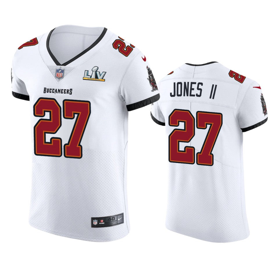 Buccaneers Ronald Jones Ii White Super Bowl Lv Vapor Elite Jersey