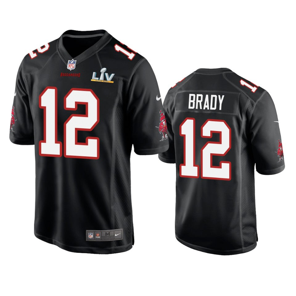 Buccaneers Tom Brady Super Bowl Lv Black Game Fashion Jersey