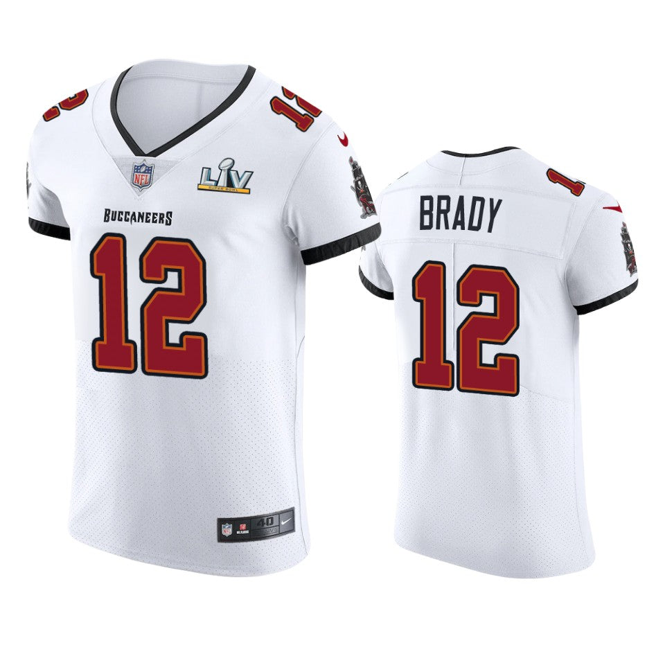 Buccaneers Tom Brady White Super Bowl Lv Vapor Elite Jersey