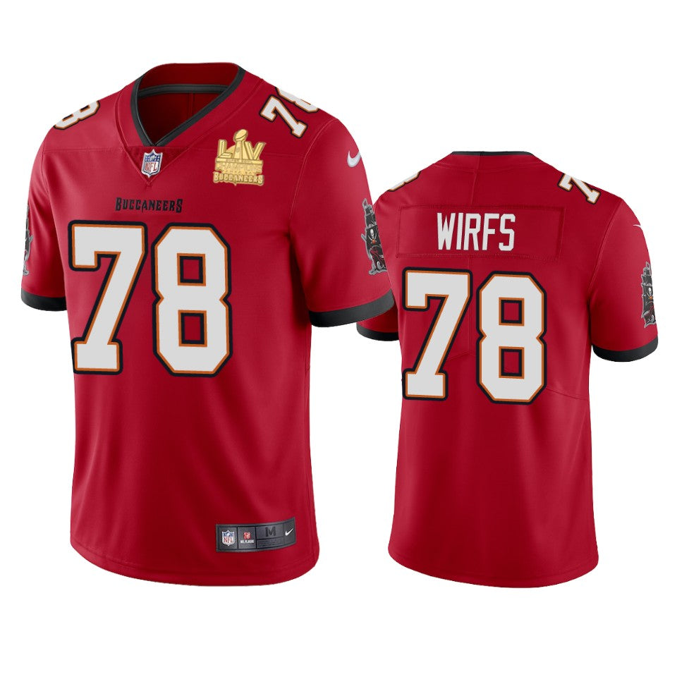 Buccaneers Tristan Wirfs Super Bowl Lv Champions Red Vapor Limited Jersey
