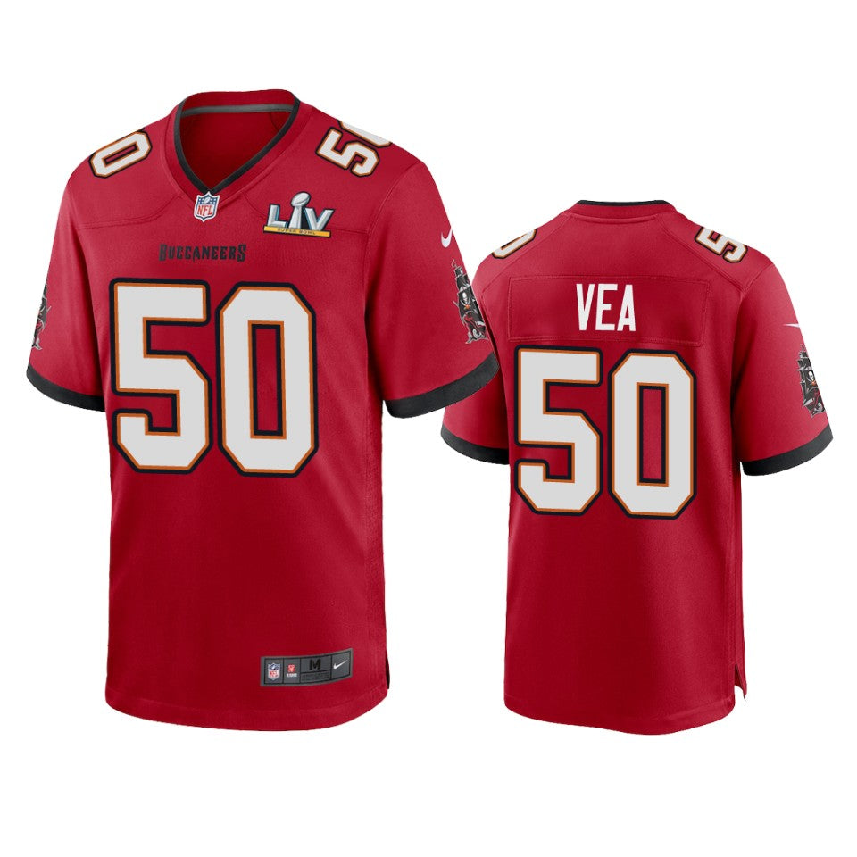 Buccaneers Vita Vea Super Bowl Lv Red Game Jersey