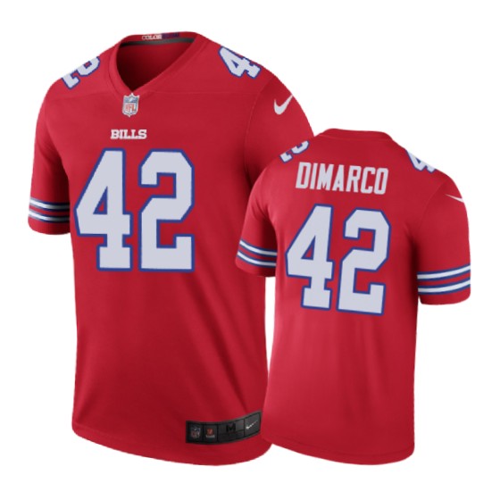 Buffalo Bills 42 Patrick Dimarco Nike Color Rush Red Jersey