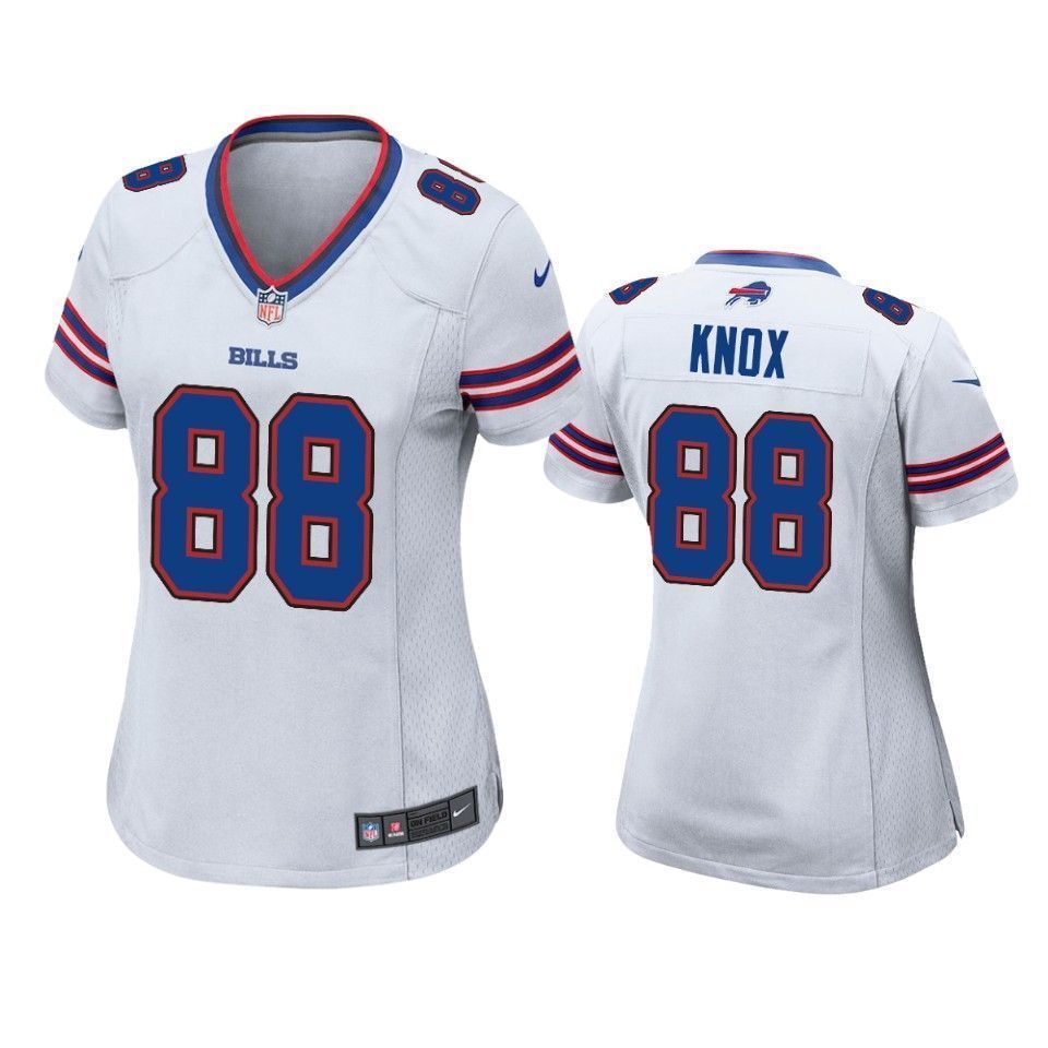 Buffalo Bills Dawson Knox 2019 Nfl Draft White Game Womens Jersey