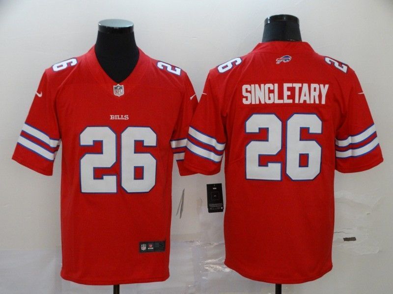 Buffalo Bills Devin Singletary 26 Nfl 2020 Red Jersey