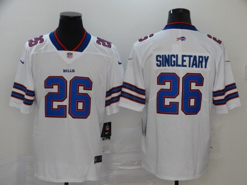 Buffalo Bills Devin Singletary 26 Nfl 2020 White Jersey